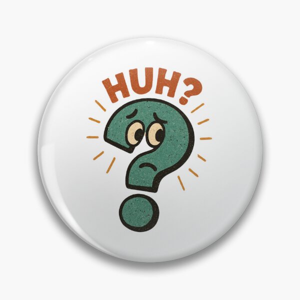 Item preview, HUH? – Confused Question Mark | Funny Sarcastic Cartoon | Relatable Punctuation Humor designed and sold by Cree8if.