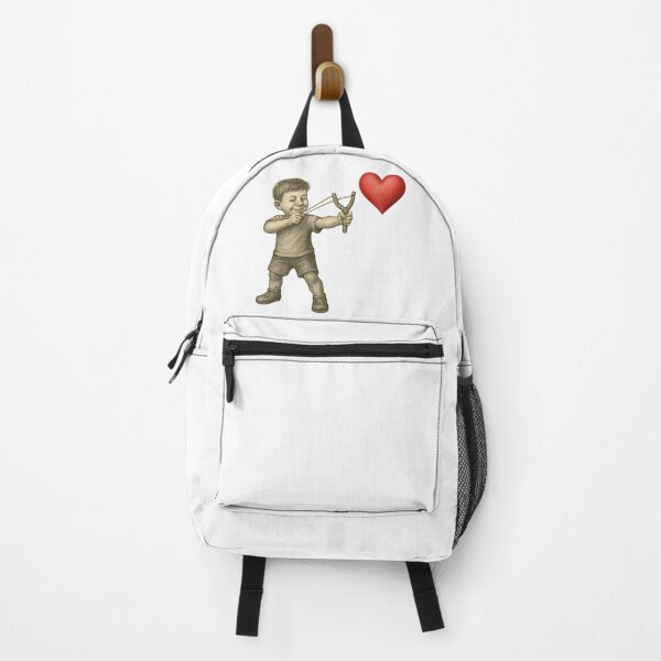 Item preview, Vintage Sketch of Playful Child with Slingshot and Heart – Whimsical Love Art designed and sold by Psycho-Crazy.