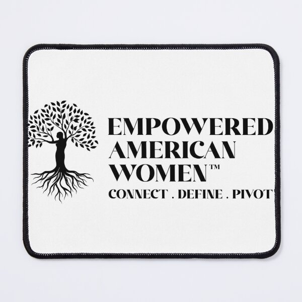 Item preview, Empowered American Women Horizontal Logo Black Print designed and sold by Empowered American Women.