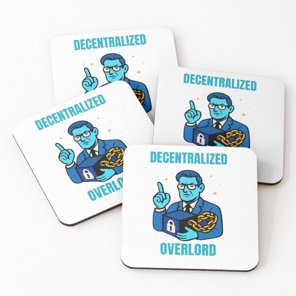 Item preview, "Decentralized Overlord" – Blockchain Power Paradox Design designed and sold by BitCrop.