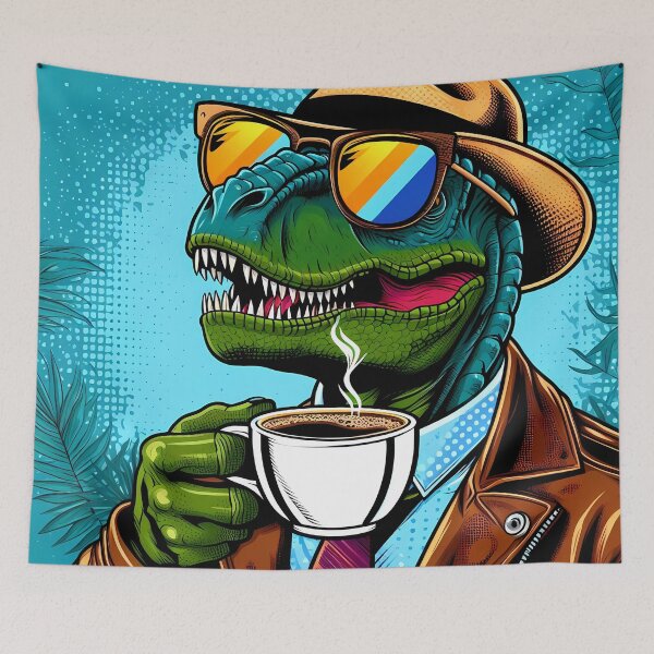 Item preview, Café Rex: The Most Stylish Dino in Town designed and sold by TrexAmbassador.