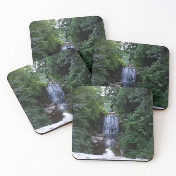 Item preview, Secluded Forest Waterfall in Green Wilderness designed and sold by BrokenFocus.
