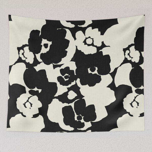 Item preview, Graphic black & white floral designed and sold by pauerstudio.