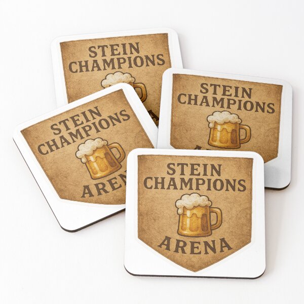 Item preview, Shield Emblem with Beer Mug and Text Stein Champions Arena designed and sold by Creative88Art.