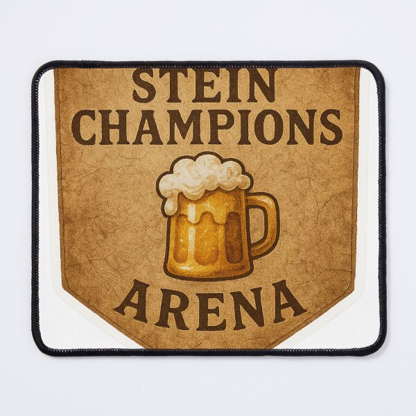 Item preview, Shield Emblem with Beer Mug and Text Stein Champions Arena designed and sold by Creative88Art.