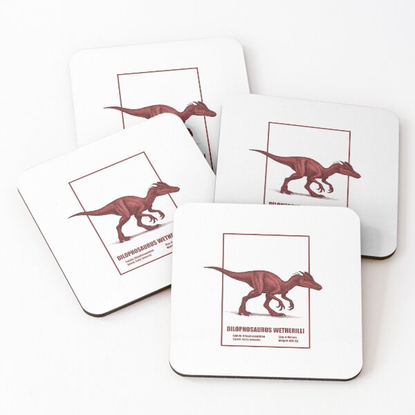 Item preview, Dilophosaurus Wetherilli – Vintage Dinosaur Illustration designed and sold by SlatoMato.
