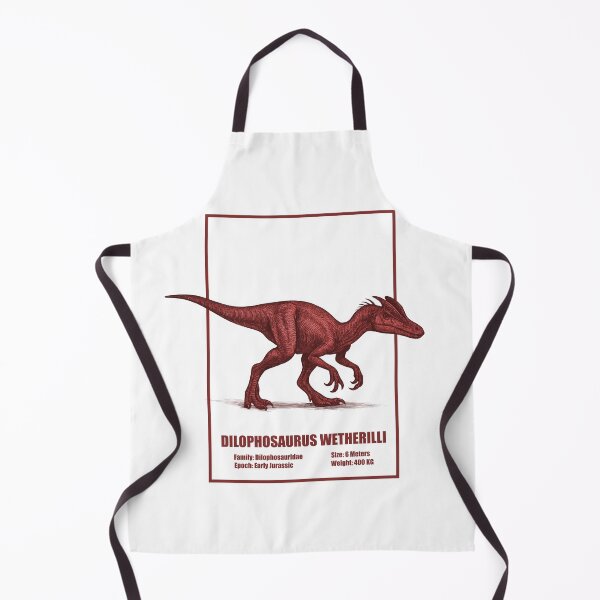 Item preview, Dilophosaurus Wetherilli – Vintage Dinosaur Illustration designed and sold by SlatoMato.