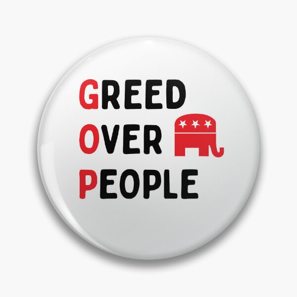 Item preview, La codicia del Partido Republicano por encima de la gente | Memes del Partido Republicano designed and sold by SabbaticalSteve.