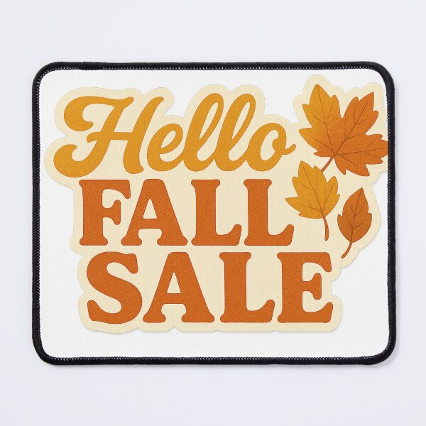 Item preview, Hello Fall Sale Design with Autumn Leaves and Transparent Background designed and sold by Creative88Art.