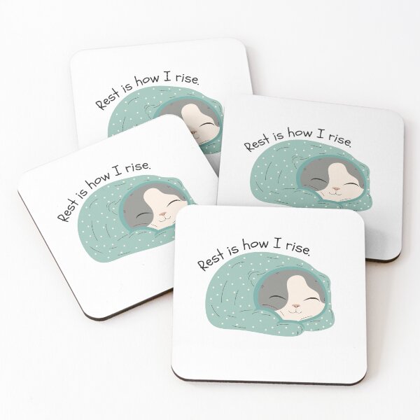Item preview, Rest Is Productive — Cozy Cat Mental Health Design designed and sold by TriadArtDesign.