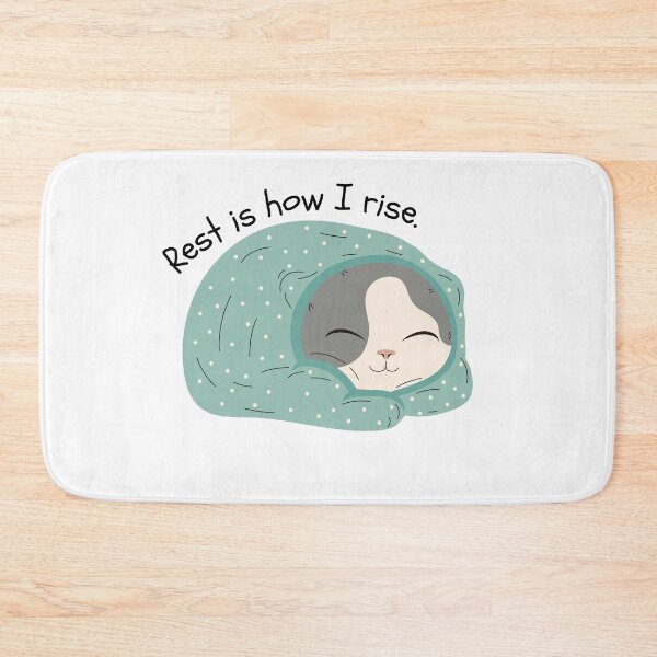 Item preview, Rest Is Productive — Cozy Cat Mental Health Design designed and sold by TriadArtDesign.