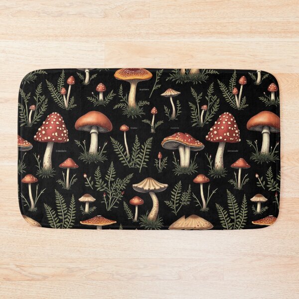 Item preview, Vintage Mushroom Fern design designed and sold by Dragonkingdoms.