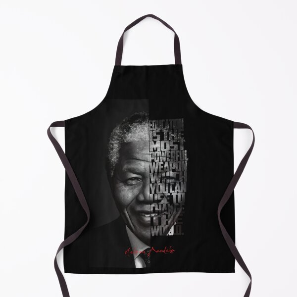 Item preview, Nelson Mandela Quote Poster – Monochrome Inspirational Portrait Art designed and sold by Enea Kelo.