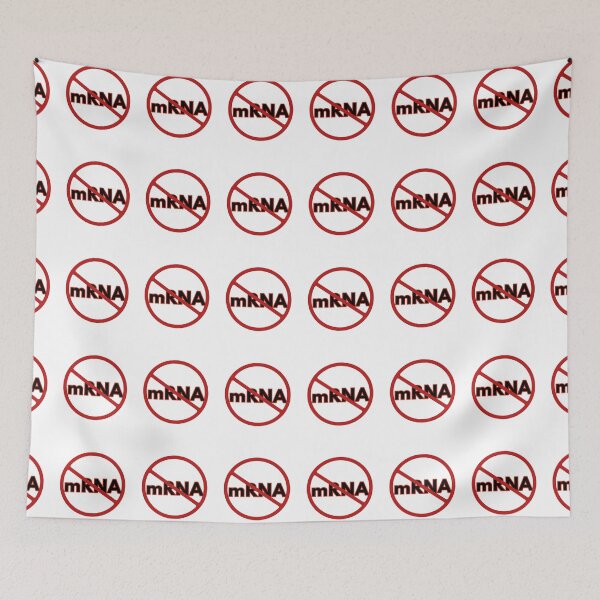 Item preview, Prohibited MRNA Sign, Signage, Red Circle, Control, Vaccine  designed and sold by AASparksDesigns.