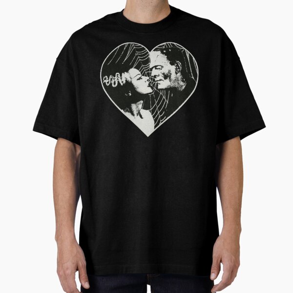 Item preview, Frankenstein and Bride Goth Emo Heart designed and sold by cemetery girl.
