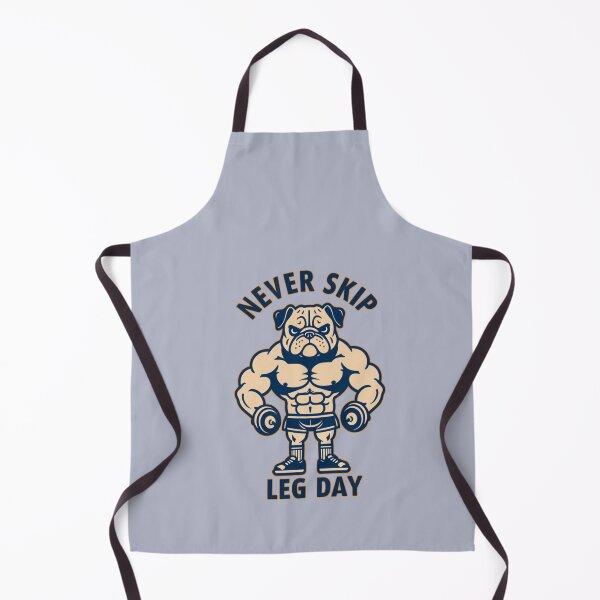 Item preview, Never Skip Leg Day Bulldog – Funny Gym Dog Workout Design designed and sold by girlstrend.
