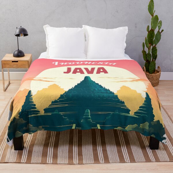 Item preview, Póster de viaje de Java, Indonesia, decoración de pared para el hogar designed and sold by GTwoThree.