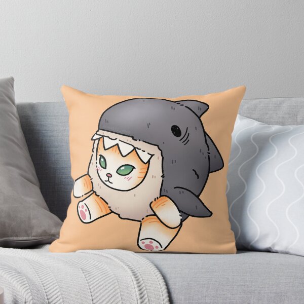 Item preview, Michi shark (black line, orange background) designed and sold by Winarts1808.