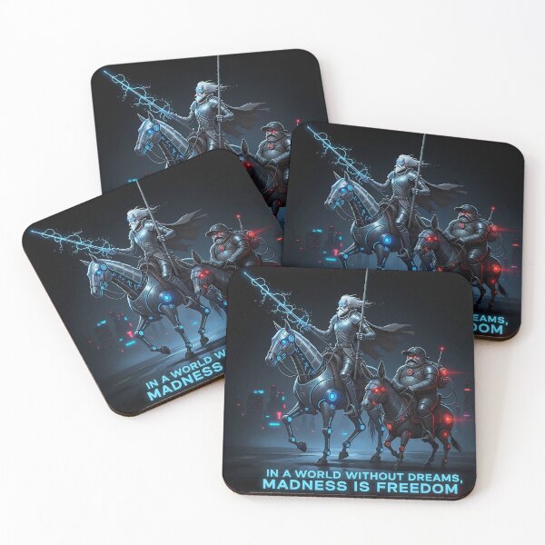Item preview, "Cyber Quixote & Sancho – Madness is Freedom" designed and sold by RitualRebel.