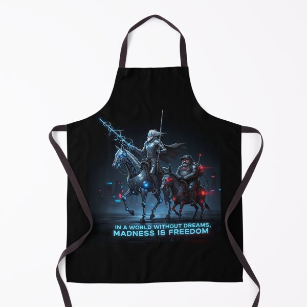 Item preview, "Cyber Quixote & Sancho – Madness is Freedom" designed and sold by RitualRebel.