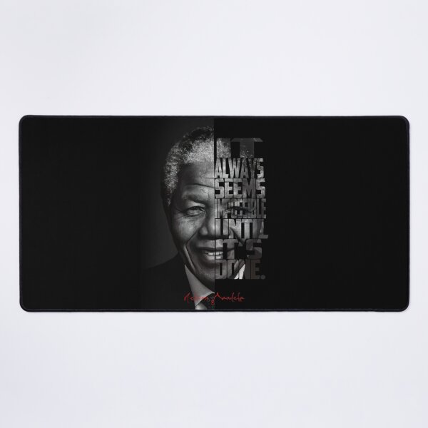 Item preview, Nelson Mandela Quote Poster – Monochrome Inspirational Portrait Art designed and sold by Enea Kelo.