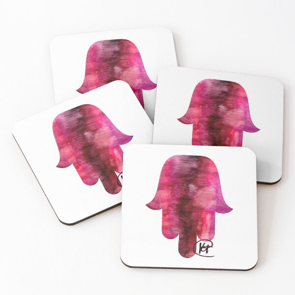 Item preview, Wine Stain Hamsa Art designed and sold by Kalli Taub Art.