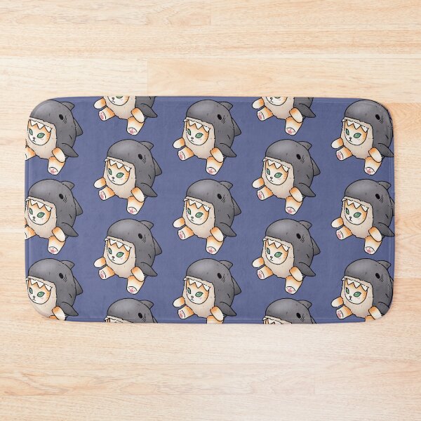 Item preview, Michi shark (black line, blue background) designed and sold by Winarts1808.