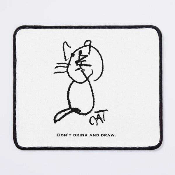 Item preview, Cat—Don't Drink and Draw designed and sold by Sheila Singhal.