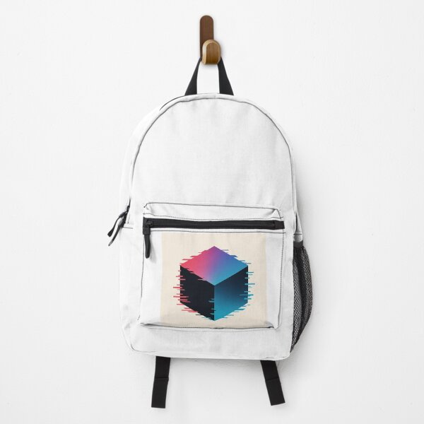 Item preview, Futuristic Neon Glitch Cube Artwork designed and sold by SHINEMUZ.