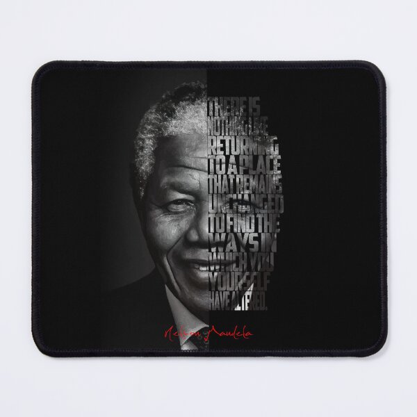 Item preview, Nelson Mandela Quote Poster – Monochrome Inspirational Portrait Art designed and sold by Enea Kelo.