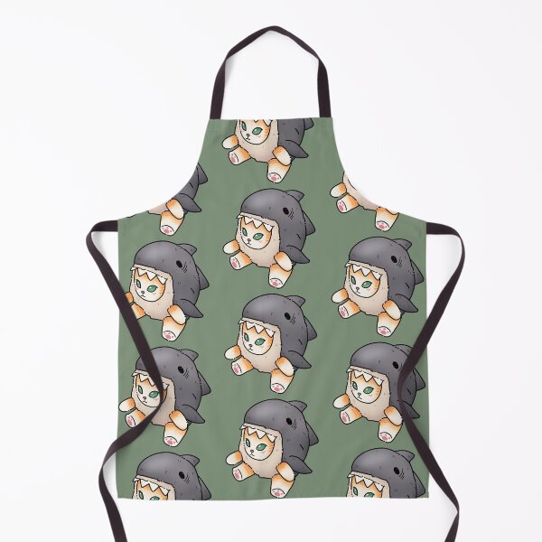 Item preview, Michi shark (black line, green background) designed and sold by Winarts1808.