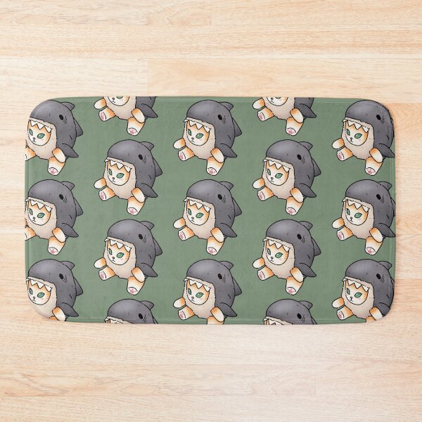 Item preview, Michi shark (black line, green background) designed and sold by Winarts1808.