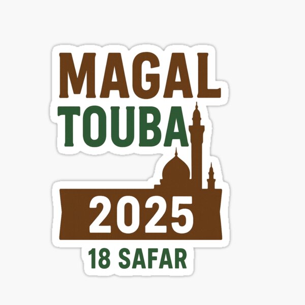 Item preview, Magal Touba 18 Safar 2025 – Mouride Celebration Design Senegal designed and sold by WESTAFco.