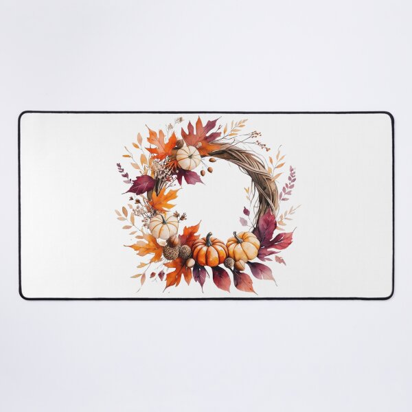 Item preview, Watercolor Fall Wreath designed and sold by CozyinTime.