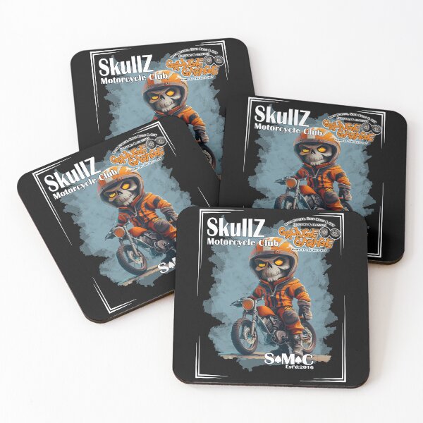 Item preview, Funny Skullz Motorcycle Club Biker by Grunge Garage designed and sold by GrungeGarage.