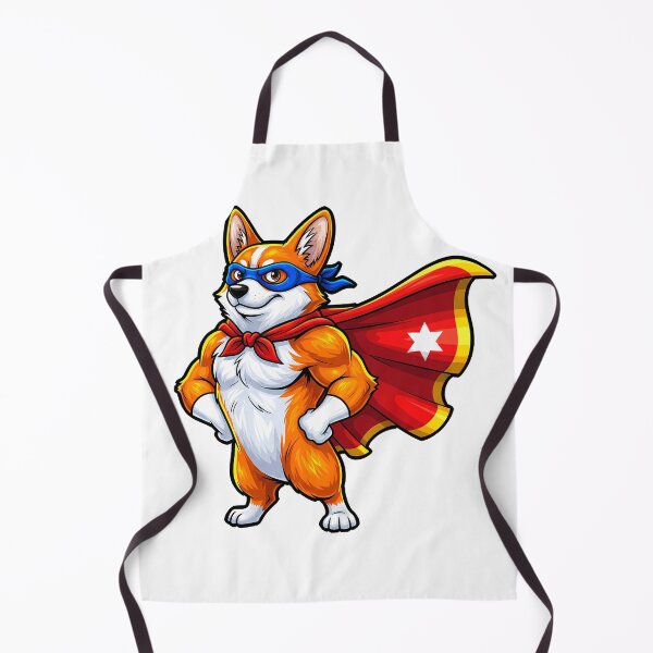 Item preview, Cartoon Corgi Dressed as a Superhero Bursting with Energy designed and sold by zoughlal.
