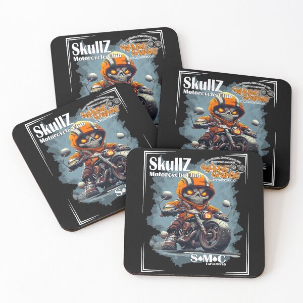 Item preview, Funny Skullz Motorcycle Club Biker by Grunge Garage designed and sold by GrungeGarage.