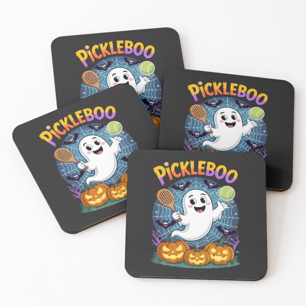 Item preview, Pickleboo Funny Ghost Halloween Pickleball Art designed and sold by elynne9.