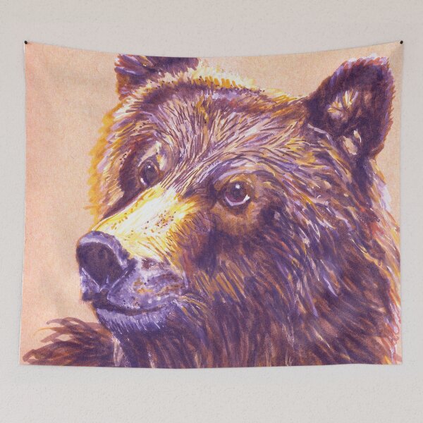 Item preview, Realistic Original Drawing of Wojtek the Syrian Brown Bear—Ursus arctos syriacus designed and sold by Sheila Singhal.