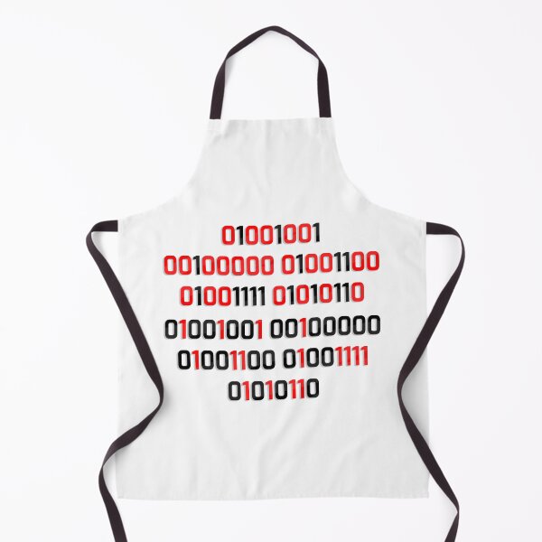 Item preview, "I love you" Binary Design designed and sold by PlayerTwoTees.