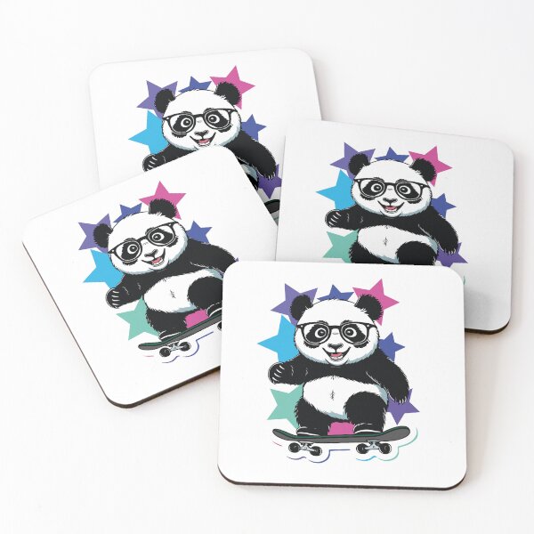 Item preview, baby panda on a skateboard designed and sold by AdriCreativa.