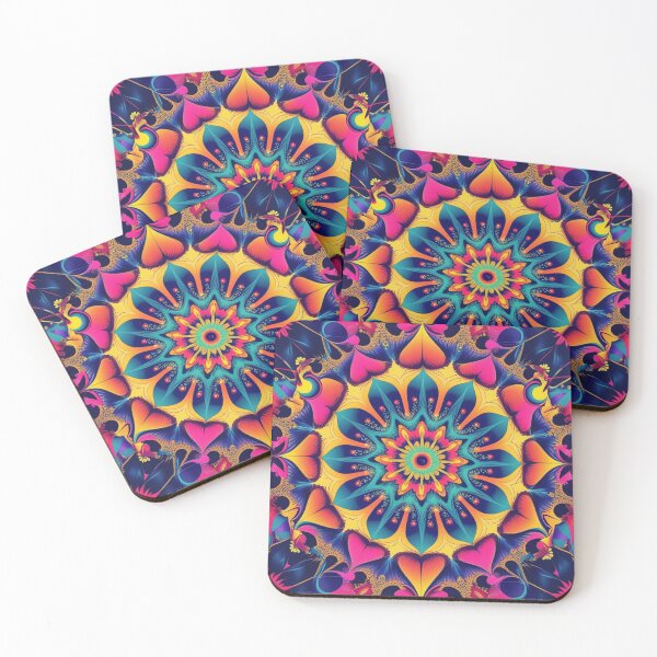 Item preview, Unity in Color – Neon Fractal Mandala of Universal Oneness designed and sold by Harmonic_Layers.