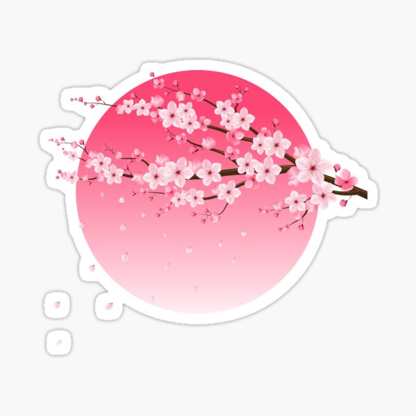 Item preview, Cherry Blossom Sunset designed and sold by thebadkittyco.