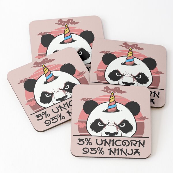 Item preview, Unicorn Ninja Panda  designed and sold by HimayaStudio.