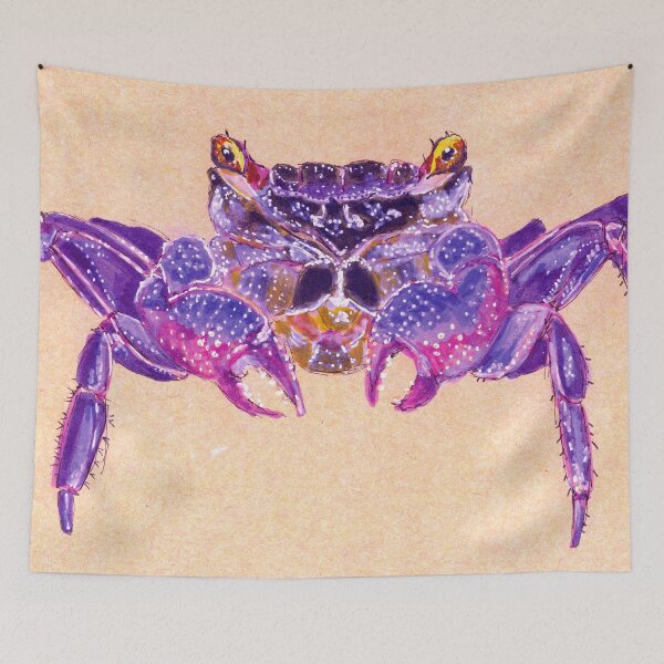 Item preview, Realistic Original Drawing of Vampire Crab—Geosesarma dennerle designed and sold by Sheila Singhal.