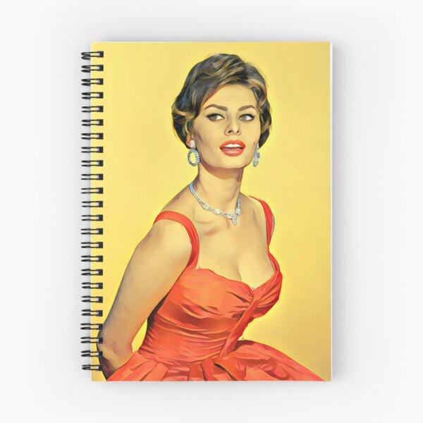 Item preview, Sophia Loren, yellow background designed and sold by Pinkgnomie.