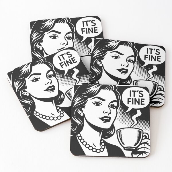 Item preview, I’m Fine | Dark Humor Emotional Distressed Text Art designed and sold by VALQUIRIAMX.