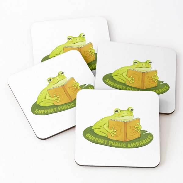 Item preview, Support Public Libraries Frog designed and sold by easchoonover.
