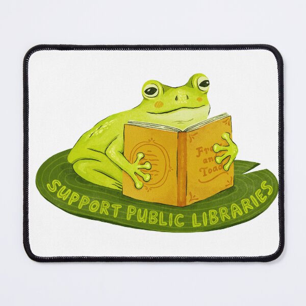 Item preview, Support Public Libraries Frog designed and sold by easchoonover.