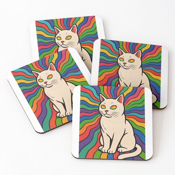 Item preview, Psychedelic Cat Art Explosion designed and sold by Amr Siam.